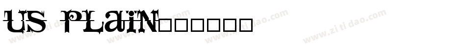 US Plain字体转换